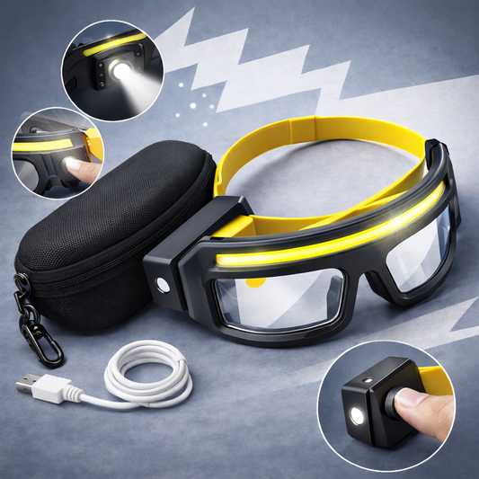 Lunettes LED Lumineuses Rechargeables